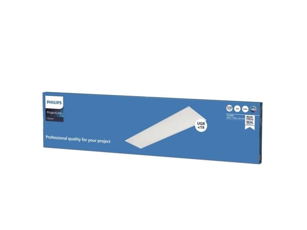 Philips Innfelt panel, Rektangulær, Tak, Hvit, Metall, IP20, II