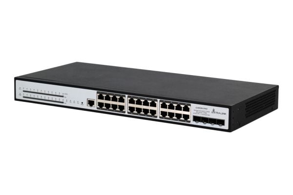 Extralink EX.19737, Håndtert, L3, Gigabit Ethernet (10/100/1000), Strøm over Ethernet (PoE), Rack-montering, 1U