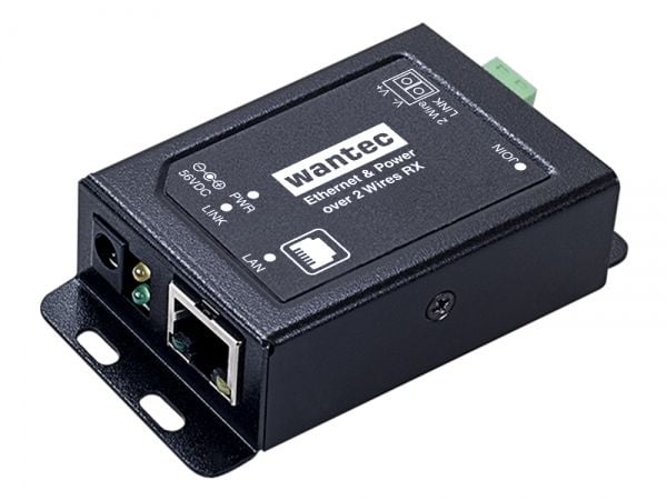 Wantec 5720, Nopea Ethernet, 10,100 Mbit/s, 10/100, IEEE 802.3af, IEEE 802.3at, Täysi, Puolikas, Musta