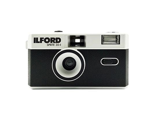 Ilford Sprite 35-II - Pek og trykk-kamera - 35mm - linse: 31 mm svart, sølv