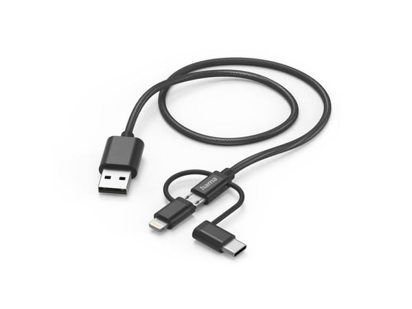 Hama 00201536, 1,5 m, USB A, USB C, USB 2.0, 0,48 Gbit/s, Sort