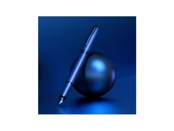 Parker IM Monochrome, Uttrekkbar med festeklemme, Blå, Sort, Aluminium, Lakk, Fint