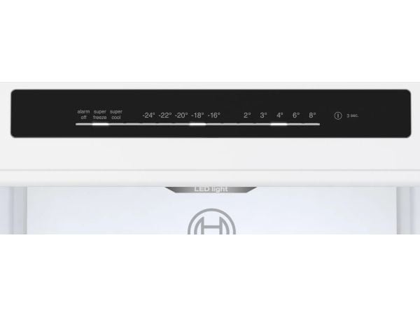 Bosch Serie | 4 KGN362LDF - Kjøleskap/fryser - bunnfryser - bredde: 60 cm - dybde: 66.5 cm - høyde: 186 cm - 321 liter - Klasse D - rustfritt stål-...