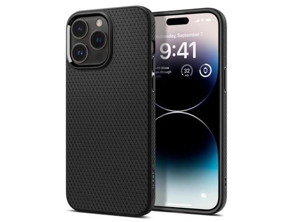 Spigen Liquid Air, Suojus, Apple, iPhone 14 Pro Max, 17 cm (6.7"), Musta