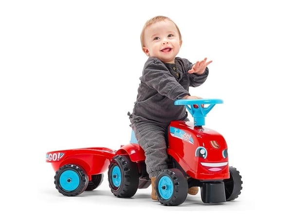 Falk 200B, 1 år, 4 hjul, Blå, Rød