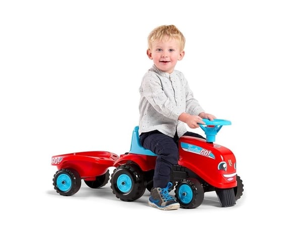 Falk 200B, 1 år, 4 hjul, Blå, Rød