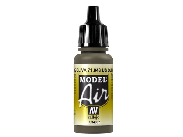 Vallejo 71.043, 17 ml, Oliven, Matte, Flaske
