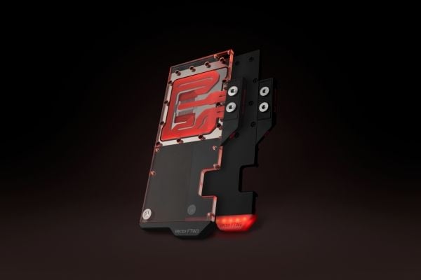 EK Water Blocks 3831109836422, Vannblokk, Acetal, Kopper, Sort, Nickel, 3-pin, 1/4", Grafikkort