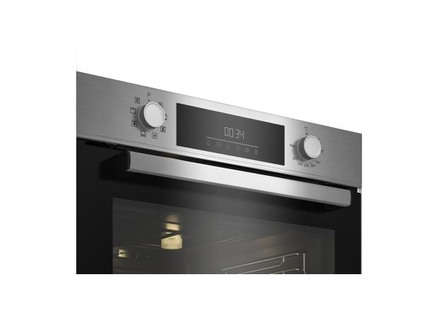 Beko BBSM12340X, Sonebasert induksjon, 4 zone(s), Glass, Rustfritt stål, Berøringskontroll, Rund