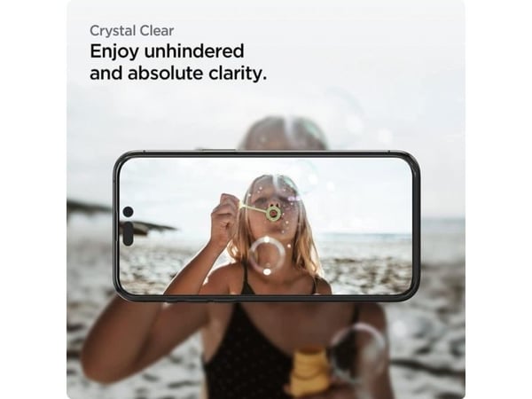 Spigen Glas.tR AlignMaster, Apple, iPhone 14 Pro Max, Reptålig, Transparent, 1 styck