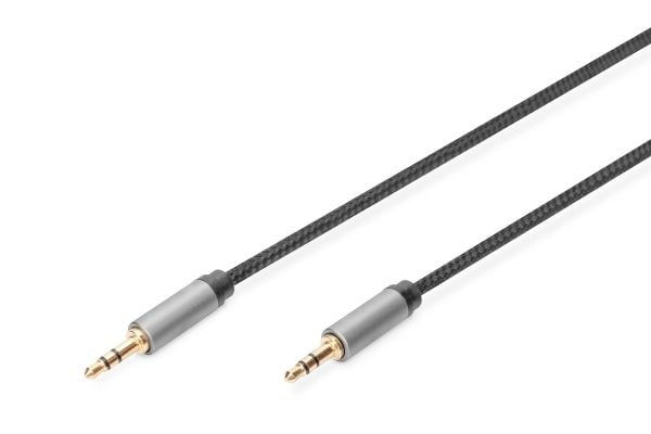 DIGITUS - Lydkabel - mini-phone stereo 3.5 mm hann til mini-phone stereo 3.5 mm hann - 1.8 m - dobbeltisolert - svart