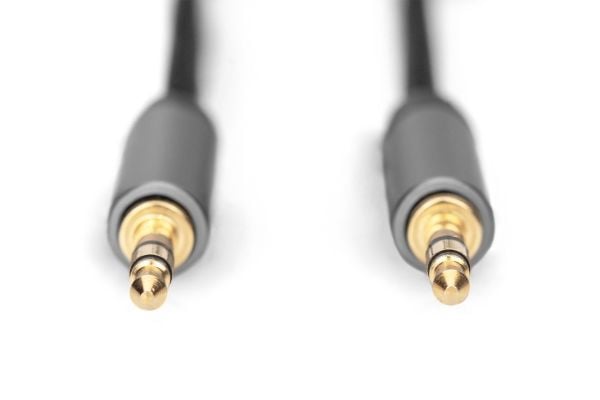 DIGITUS - Lydkabel - mini-phone stereo 3.5 mm hann til mini-phone stereo 3.5 mm hann - 1.8 m - dobbeltisolert - svart