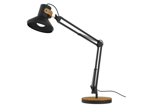 LED bordlampe Unilux Baya Bamboo, sort
