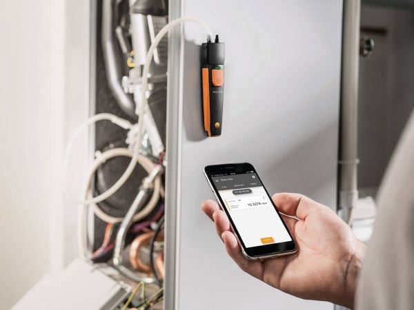 Testo 510 i, Testausanturi, Musta, Oranssi, ABS, Kestomuovinen elastomeeri, 150 h, -20 - 50 °C, 36 mm