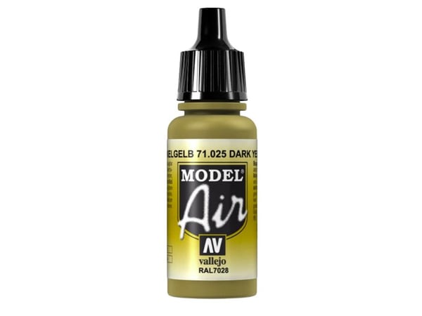 Vallejo Dark Yellow, 17 ml, Gult |