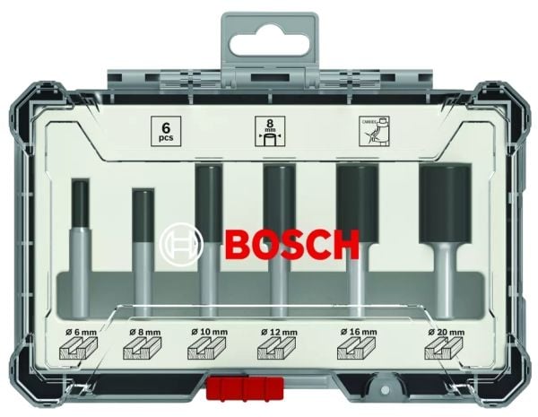 Bosch OVERFRASER SET HM 6MM 6 stycken