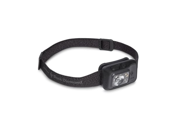 Black Diamond Spot 400-R, Pannbandsficklampa, grafit, Knappar, 1 m, IP67, 400 LM