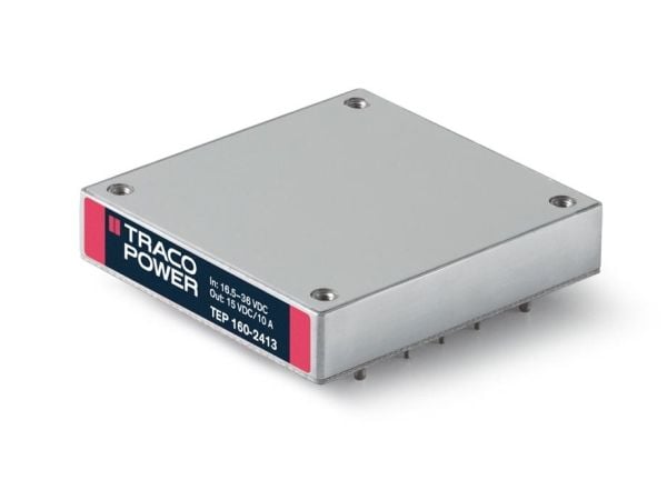 TracoPower TEP 160-4816 DC/DC-muunnin, tulostus 48 V/DC 28 V/DC 5500 mA 160 W Lähtöjen määrä: 1 x