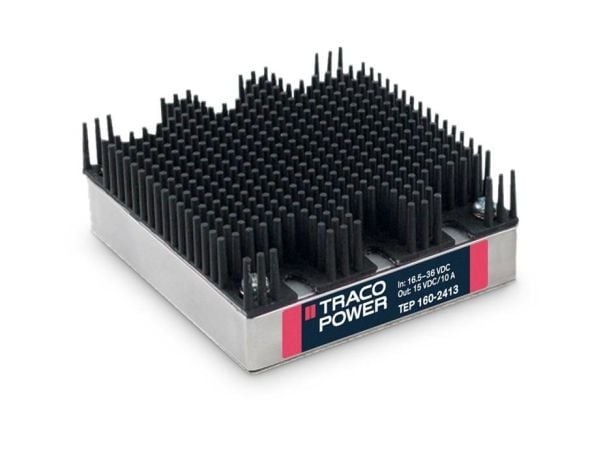TracoPower TEP 160-4816 DC/DC-muunnin, tulostus 48 V/DC 28 V/DC 5500 mA 160 W Lähtöjen määrä: 1 x