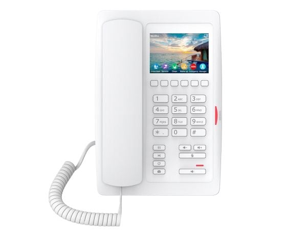 Fanvil H5W, IP-telefon, Hvit, Kablet håndsett, Bord, In-band, Utenfor båndet, SIP-info, 2 linjer