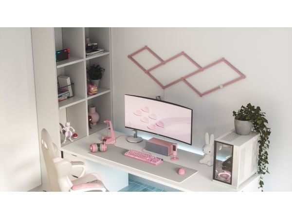 Nanoleaf Lines Skin vaaleanpunainen matta 9kpl