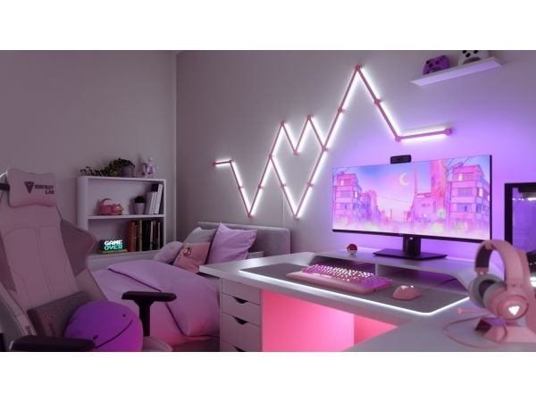 Nanoleaf Lines Skin vaaleanpunainen matta 9kpl