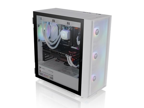 Thermaltake H570 TG ARGB Snow - Mid tower - utvidet ATX (E-ATX) - sidepanel med vindu (herdet glass) - ingen strømforsyning (PS/2) - hvit - USB/lyd