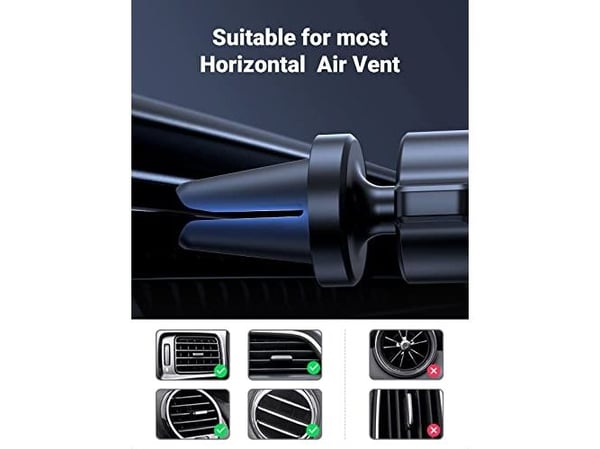 Ugreen - Bilholder for mobiltelefon - gravity, air vent, auto lock - from 4.7" to 7.2"