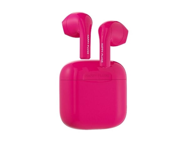 Happy Plugs JOY - True wireless-hodetelefoner med mikrofon - i øret - Bluetooth - cerise