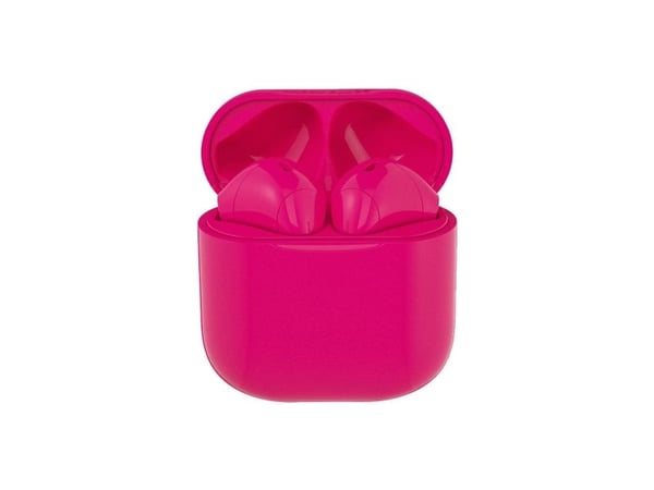 Happy Plugs JOY - True wireless-hodetelefoner med mikrofon - i øret - Bluetooth - cerise