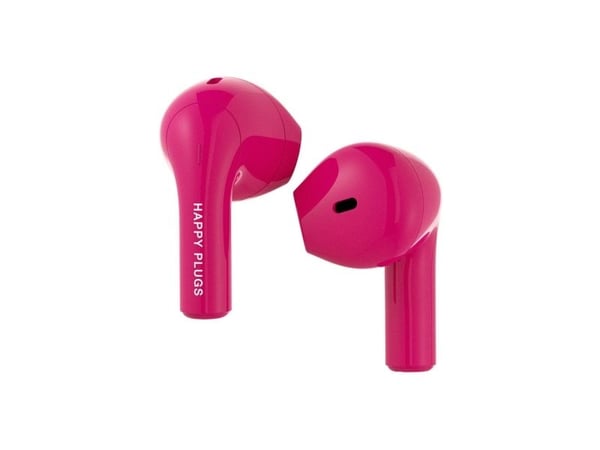 Happy Plugs JOY - True wireless-hodetelefoner med mikrofon - i øret - Bluetooth - cerise