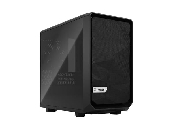 Fractal Design Meshify 2 Nano - Mini-ITX-tårn (herdet glass) - ingen strømforsyning (ATX) - svart TG mørk fargetone - USB/lyd - for Aspect 12 RGB P...