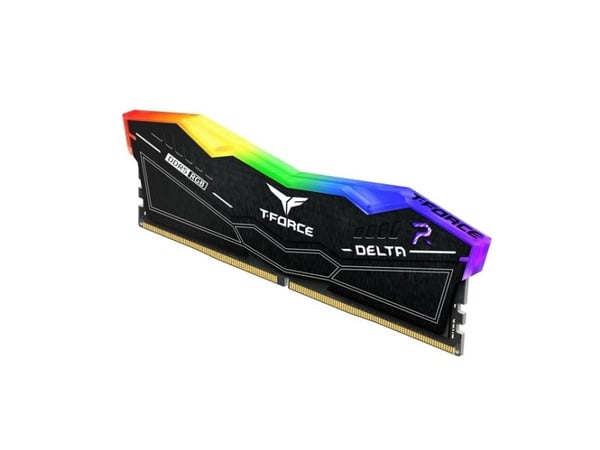 T-Force DELTA RGB - DDR5 - sett - 32 GB: 2 x 16 GB - DIMM 288-pin - 6000 MT/s / PC5-48000 - CL30 - 1.35 V - ikke-bufret - on-die ECC - svart