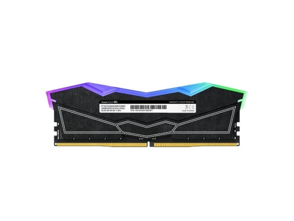 T-Force DELTA RGB - DDR5 - sett - 32 GB: 2 x 16 GB - DIMM 288-pin - 6000 MT/s / PC5-48000 - CL30 - 1.35 V - ikke-bufret - on-die ECC - svart