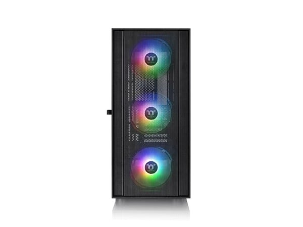 Thermaltake H570 TG - Mid tower - utvidet ATX (E-ATX) - sidepanel med vindu (herdet glass) - ingen strømforsyning (PS/2) - svart - USB/lyd