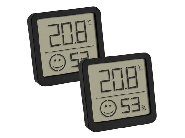 TFA-Dostmann 30.5053.01.02, Elektronisk miljøtermometer, Innendørs, Digitalt, Sort, Plast, firkant TFA-Dostmann 30.5053.01.02, Elektronisk miljøtermometer, Innendørs, Digitalt, Sort, Plast, firkant