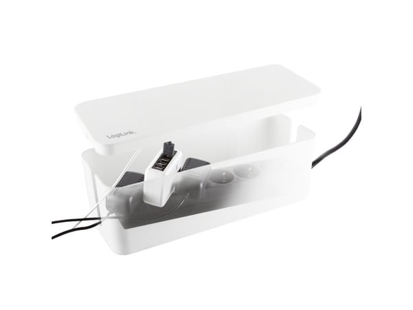 LogiLink KAB0078, Kabeldosa, Universal, Plast, Vit