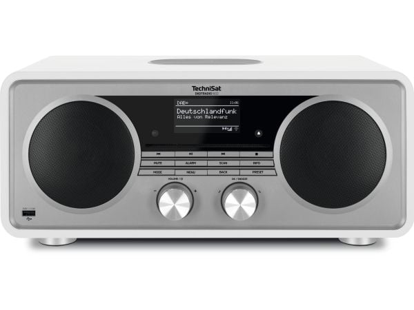 TechniSat DigitRadio 602 - Ljudsystem - 70 Watt (Total) - vit, silver
