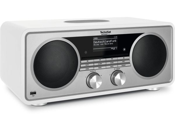 TechniSat DigitRadio 602 - Ljudsystem - 70 Watt (Total) - vit, silver