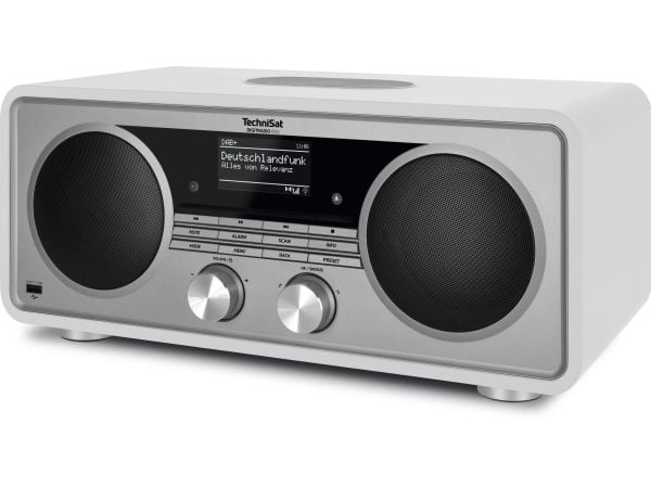 TechniSat DigitRadio 602 - Ljudsystem - 70 Watt (Total) - vit, silver
