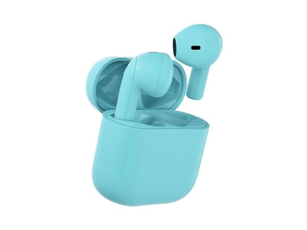 Happy Plugs JOY - True wireless-hodetelefoner med mikrofon - i øret - Bluetooth - turkis