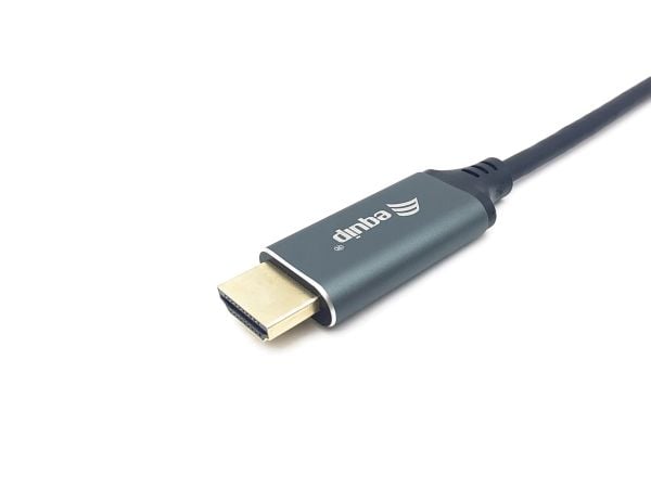 Equip 133417, 3 m, USB Type-C, HDMI Type A (Standard), Hankjønn, Hankjønn, Rett