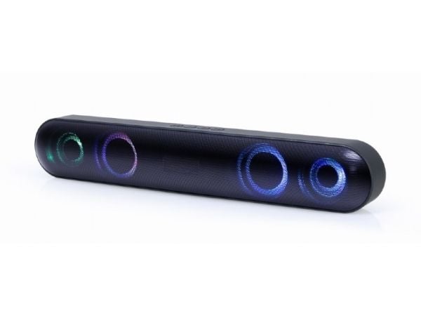 Gembird SPKBT-BAR400L - Lydplanke - trådløs - Bluetooth - 10 watt - svart