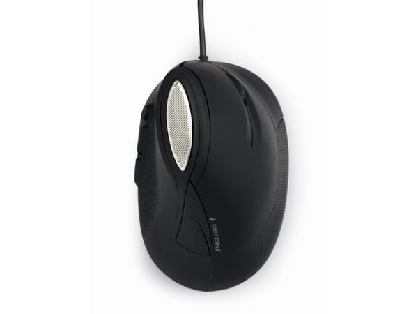 Gembird MUS-ERGO-03, Oikeakätinen, Optinen, USB A-tyyppi, 3200 DPI, Musta