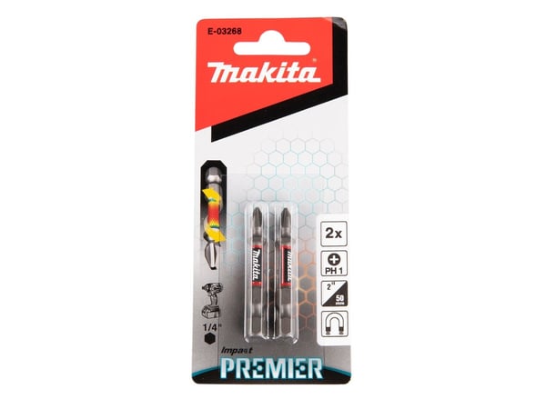 Makita E-03268, 2 kpl, PH 1, 1/4, 50 mm, 60 mm, 145 mm