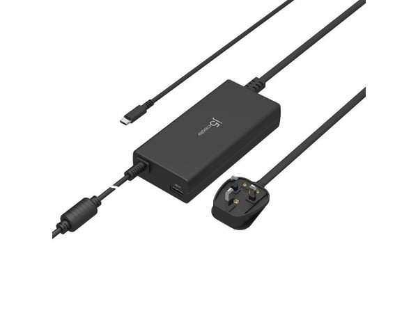 j5create JUP2290C-FN 100 W PD USB-C®-superlader - UK, 1,2 m, Sort