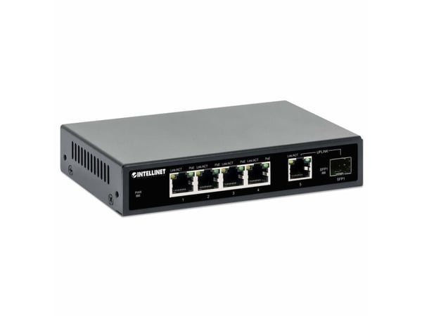Intellinet 561822, Gigabit Ethernet (10/100/1000), Strøm over Ethernet (PoE), Kan monteres på vegg