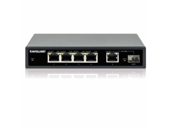 Intellinet 561822, Gigabit Ethernet (10/100/1000), Strøm over Ethernet (PoE), Kan monteres på vegg
