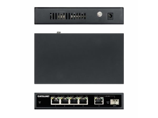 Intellinet 561822, Gigabit Ethernet (10/100/1000), Strøm over Ethernet (PoE), Kan monteres på vegg