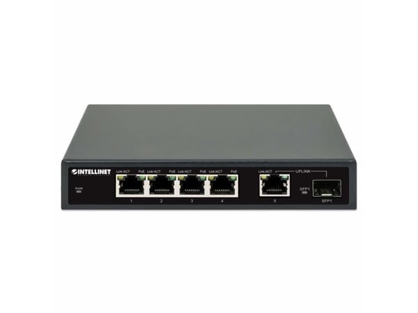 Intellinet 561822, Gigabit Ethernet (10/100/1000), Strøm over Ethernet (PoE), Kan monteres på vegg